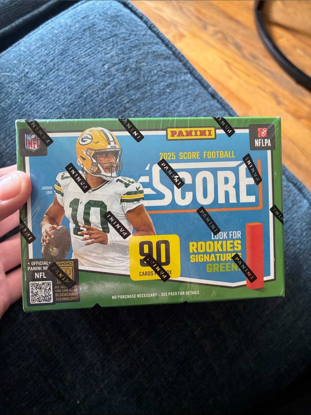 Panini 2025 Score Football Box - Green, Blue & Yellow